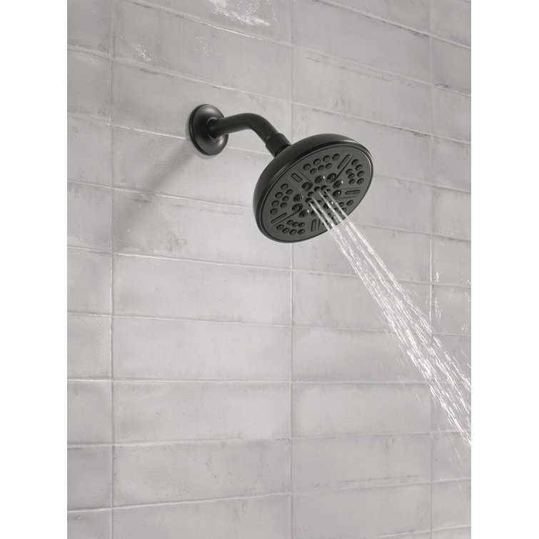 Matte Black Multi-Head Nickel Wall Mounted Shower Head