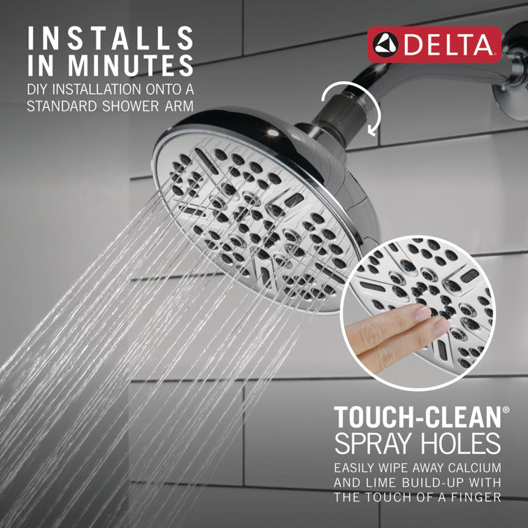 Chrome Multi-Head Adjustable Wall Mounted Shower Head