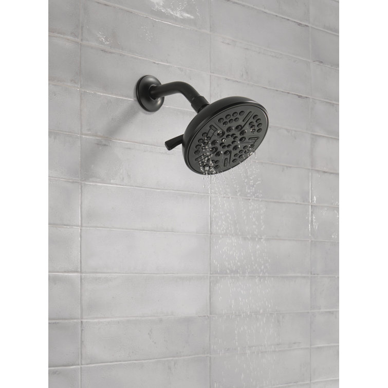 Matte Black Multi-Head Nickel Wall Mounted Shower Head