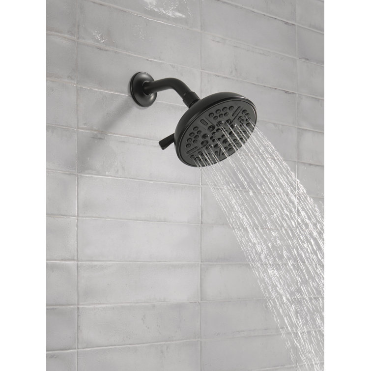 Matte Black Multi-Head Nickel Wall Mounted Shower Head