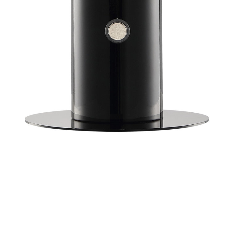 Black Cordless Touch LED Mushroom Table Lamp