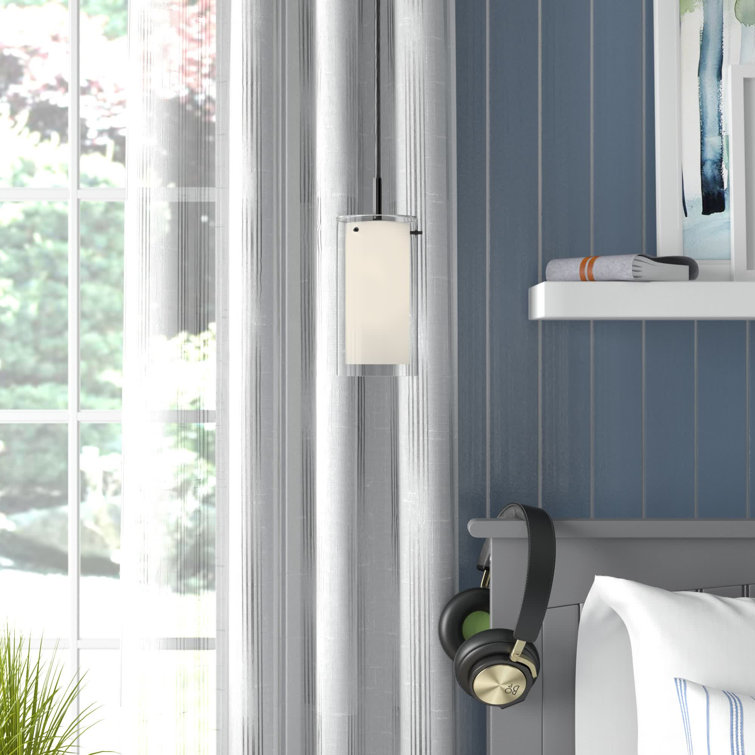 Black Glass Mini LED Indoor/Outdoor Pendant Light