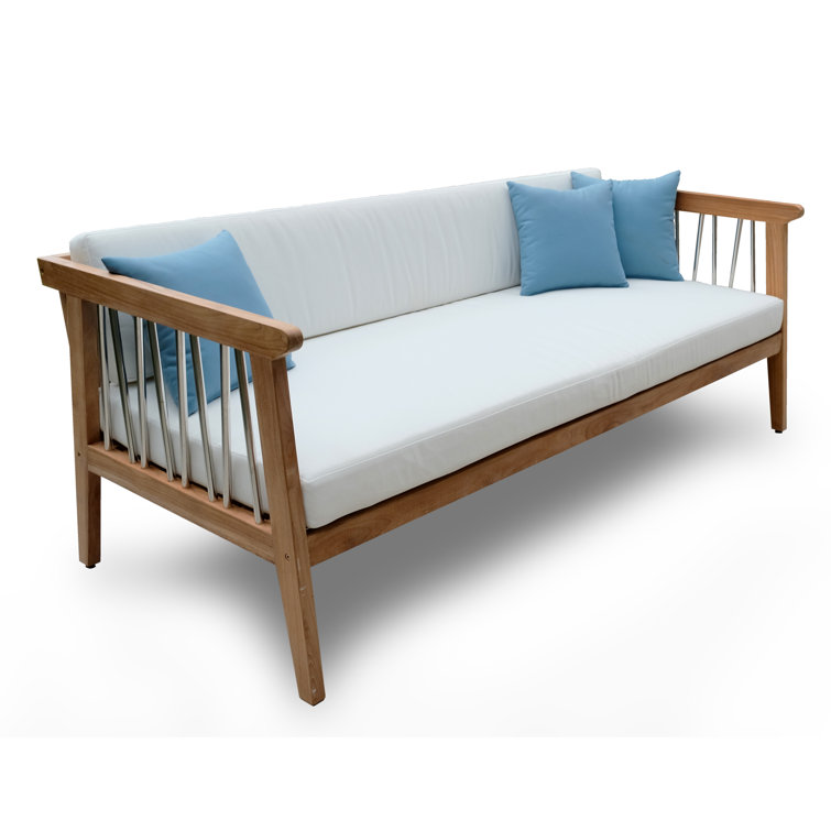 Rossio Teak and Stainless Steel 5-Person Outdoor Conversation Set