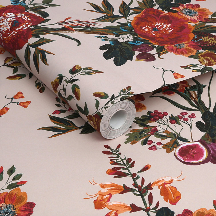 Antique Crème Chinoiserie Floral Removable Wallpaper