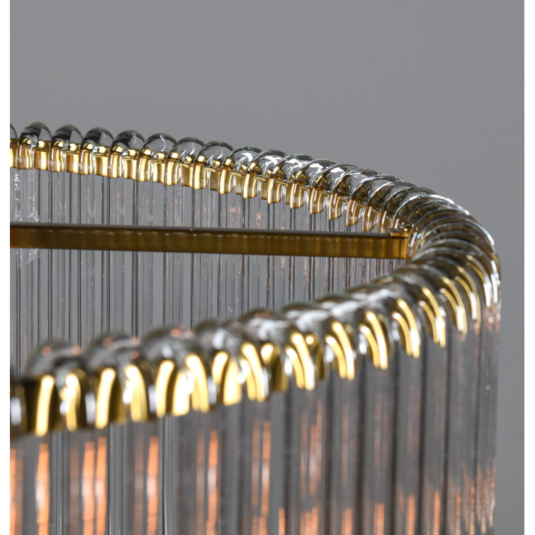 Kaela Vintage-Influenced 6-Light Brass Drum Chandelier