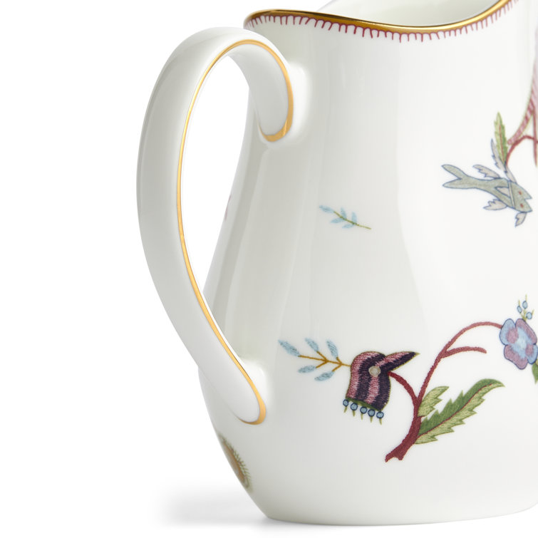 Kit Kemp Mythical Creatures White Bone China Jug 13.5 Oz