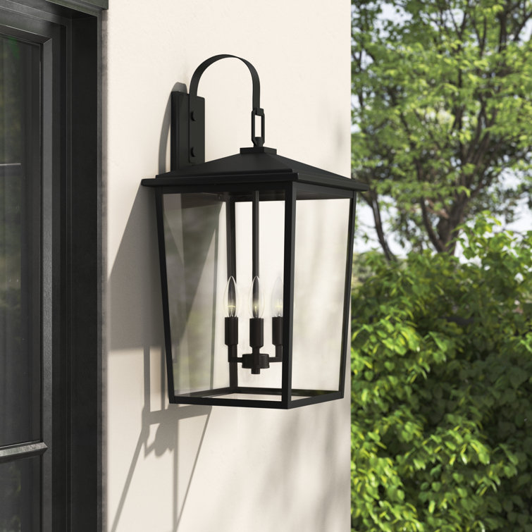 Powder Coat Black Metal Outdoor Hanging Lantern