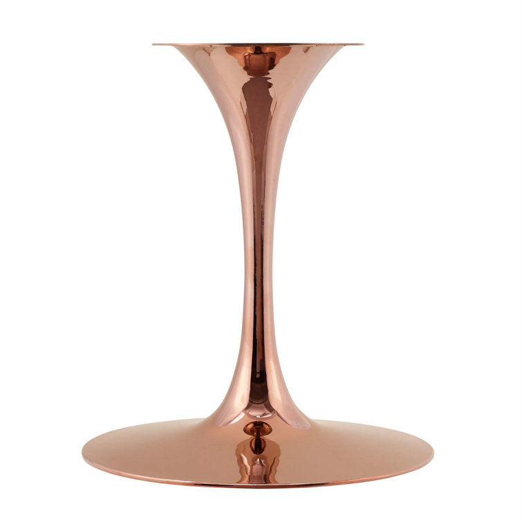 47" Round Black Marble Dining Table with Gold Base