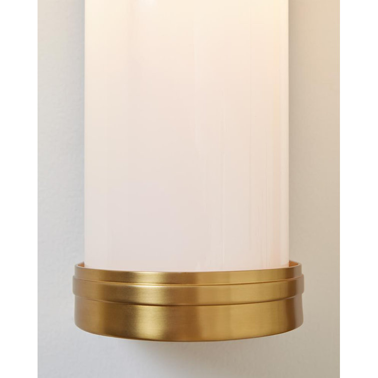 Burnished Brass 24" Direct Wired Electric Bath Sconce