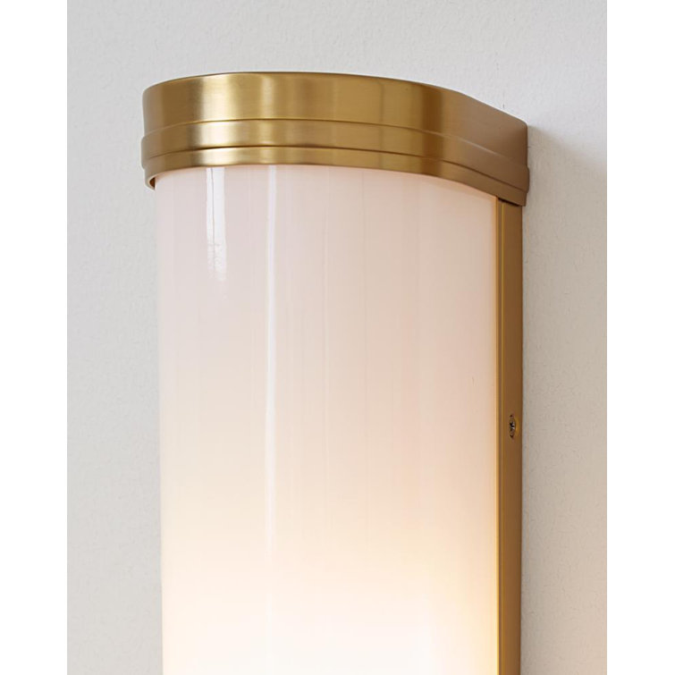 Burnished Brass 24" Direct Wired Electric Bath Sconce