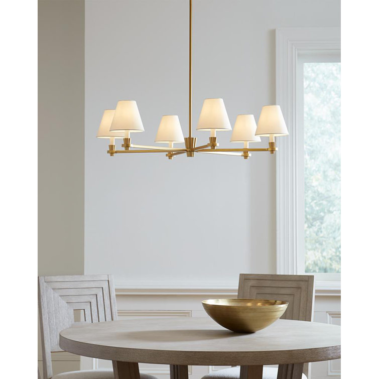 Paisley Empire Polished Nickel 6-Light Modern Chandelier