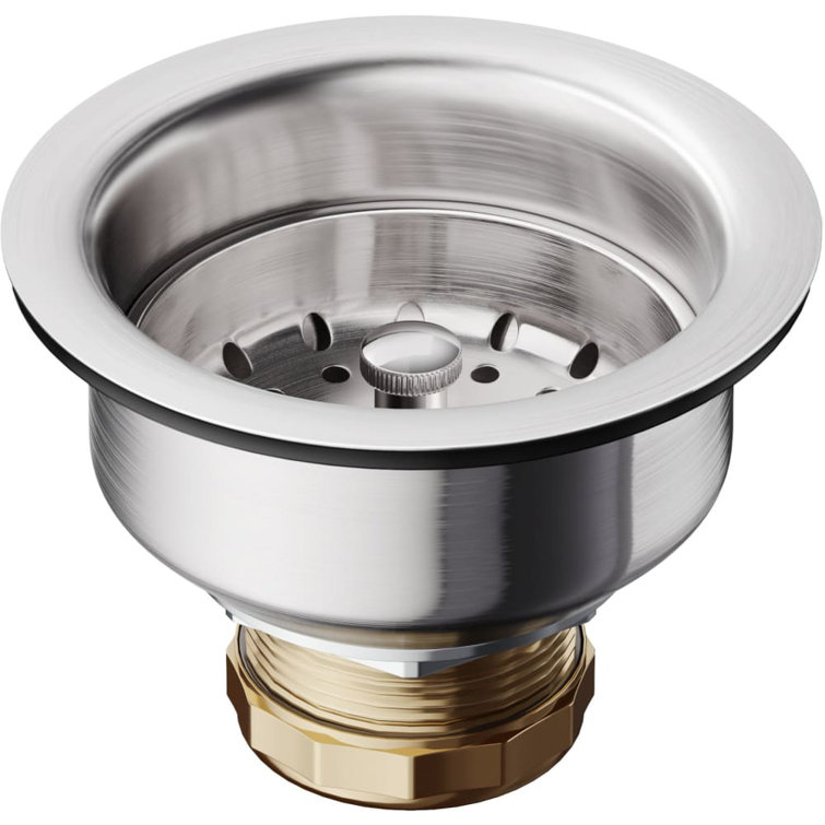 Stainless Steel Deep Cup Basket Strainer with Zinc Nut