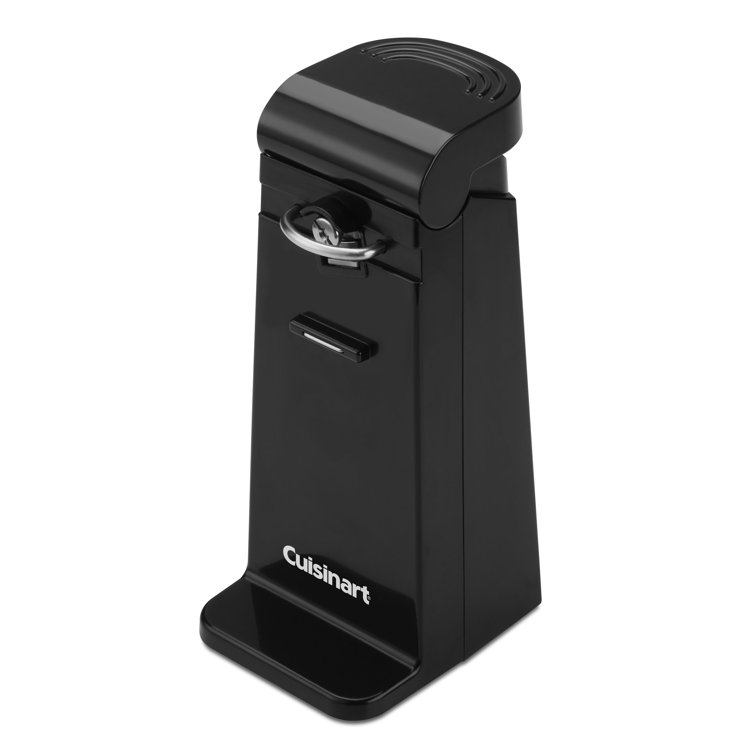 Black Electric Side-Cut Can Opener with Magnet