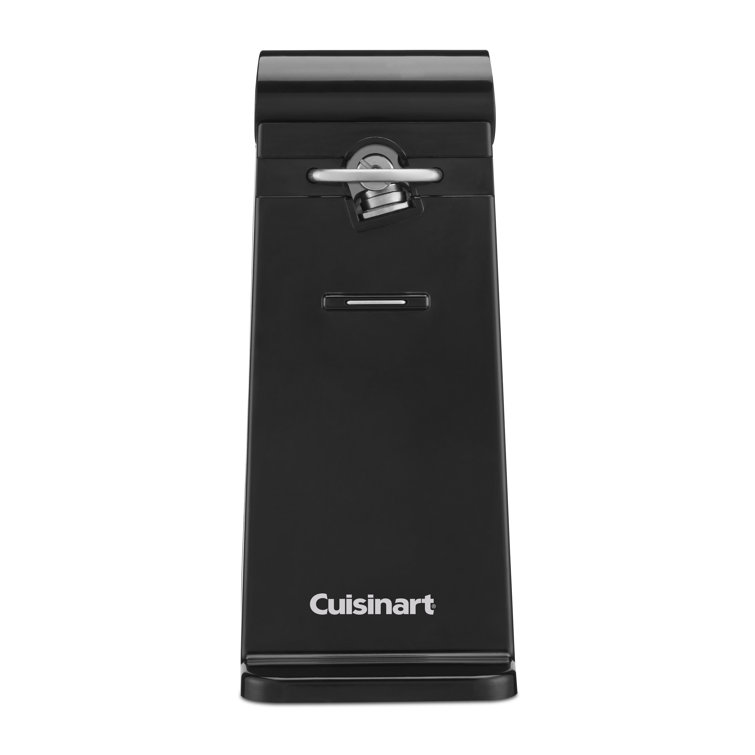 Black Electric Side-Cut Can Opener with Magnet