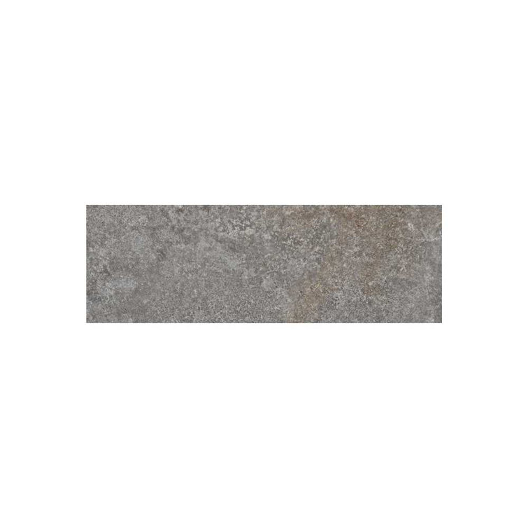 Silver 4" x 12" Porcelain Matte Subway Floor and Wall Tile