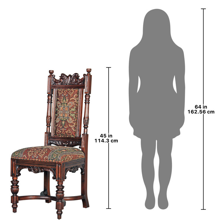 Grand Classic Edwardian Mahogany Upholstered Side Chair