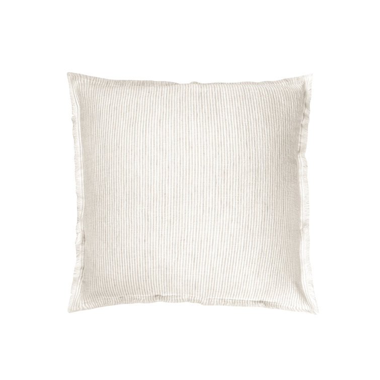 Anaya Fringed Feather Throw Pillow