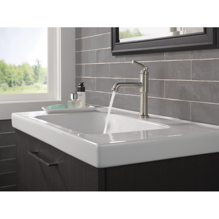 Saylor Brilliance Stainless Single Hole Bathroom Faucet