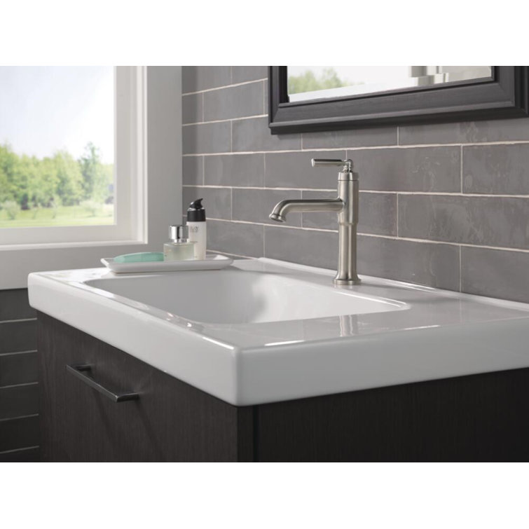 Saylor Brilliance Stainless Single Hole Bathroom Faucet