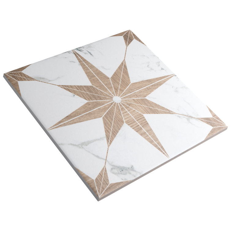 Noce Marble Look Porcelain Wall and Floor Tile