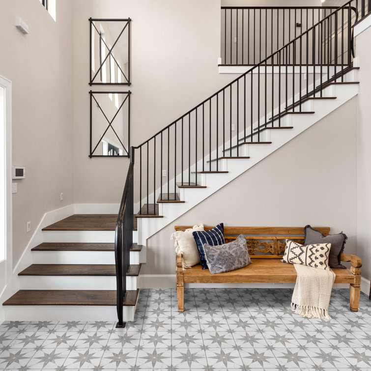 Silver Smoke 10" Porcelain Marble Look Wall & Floor Tile