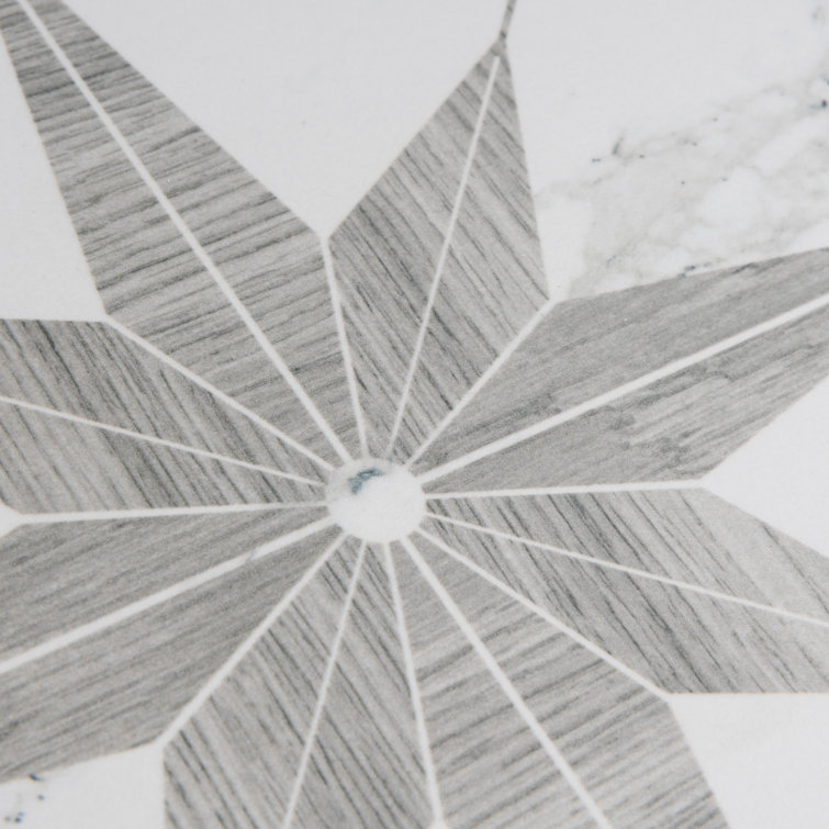 Silver Smoke 10" Porcelain Marble Look Wall & Floor Tile