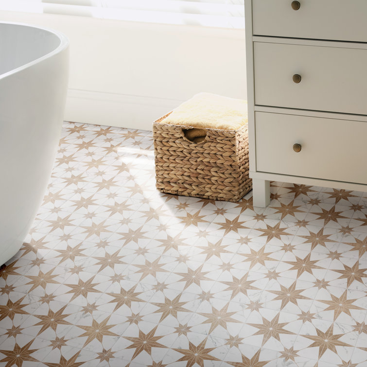 Noce Marble Look Porcelain Wall and Floor Tile