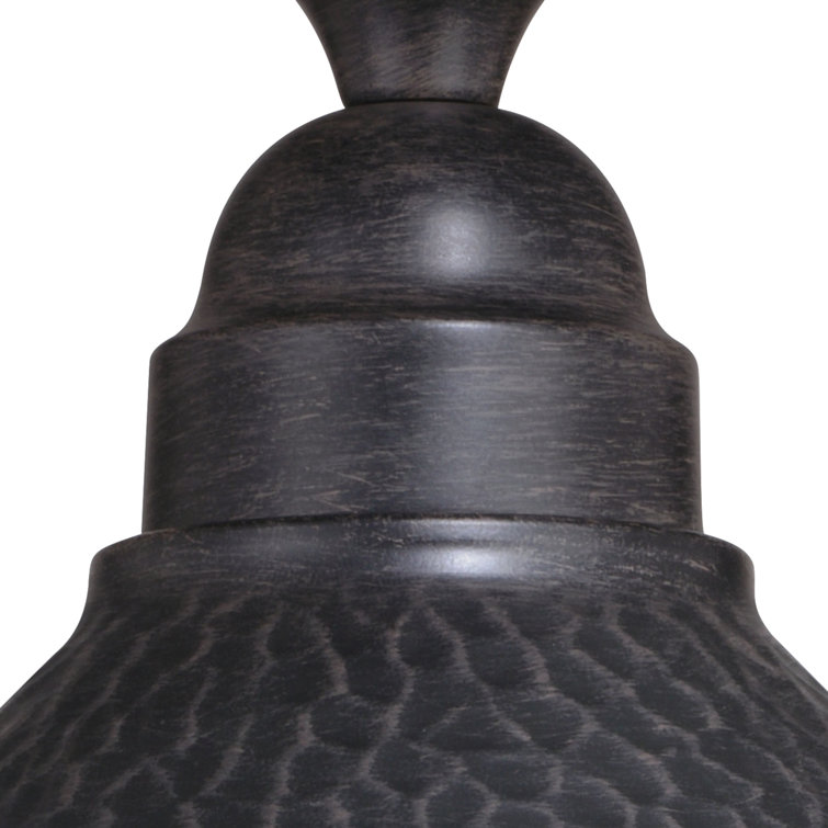 Outland Rustic 12'' Gold and Glass Indoor/Outdoor Ceiling Light