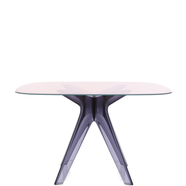 Philippe Starck Pink Glass Square Dining Table