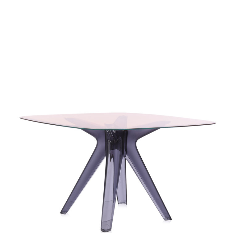Philippe Starck Pink Glass Square Dining Table