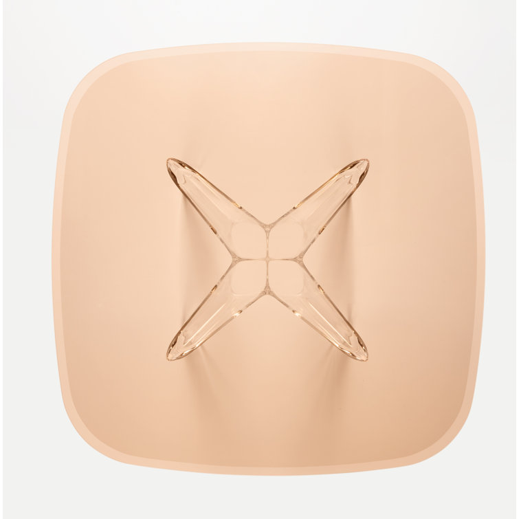 Philippe Starck Pink Glass Square Dining Table