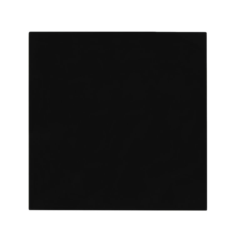 TopTop Dr. Yes 24" Square Black Acrylic Outdoor Table