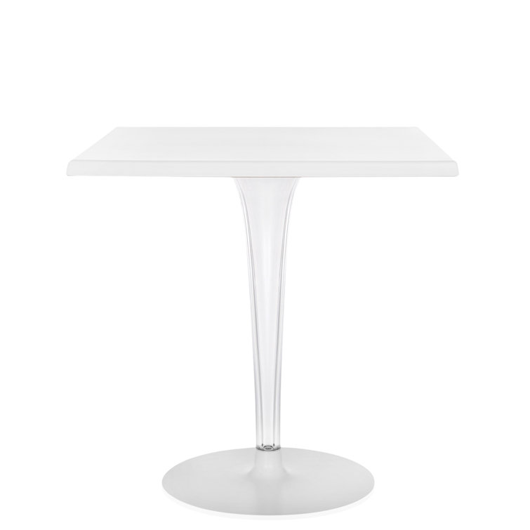 TopTop Dr. Yes 24" Square Black Acrylic Outdoor Table