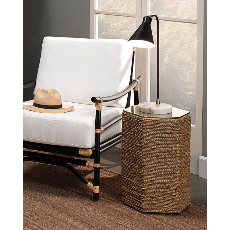 Adjustable Black Iron Desk Lamp with Marble Base