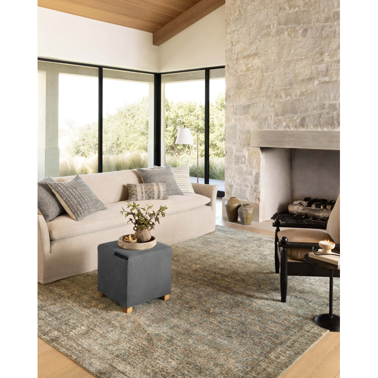 Morgan Sea/Sage Vintage-Inspired Runner Rug with CloudPile Comfort, 2'3" x 11'6"