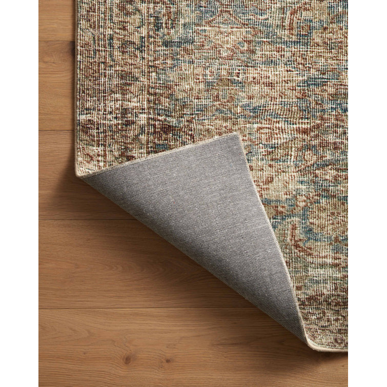 Morgan Sea/Sage Vintage-Inspired Runner Rug with CloudPile Comfort, 2'3" x 11'6"
