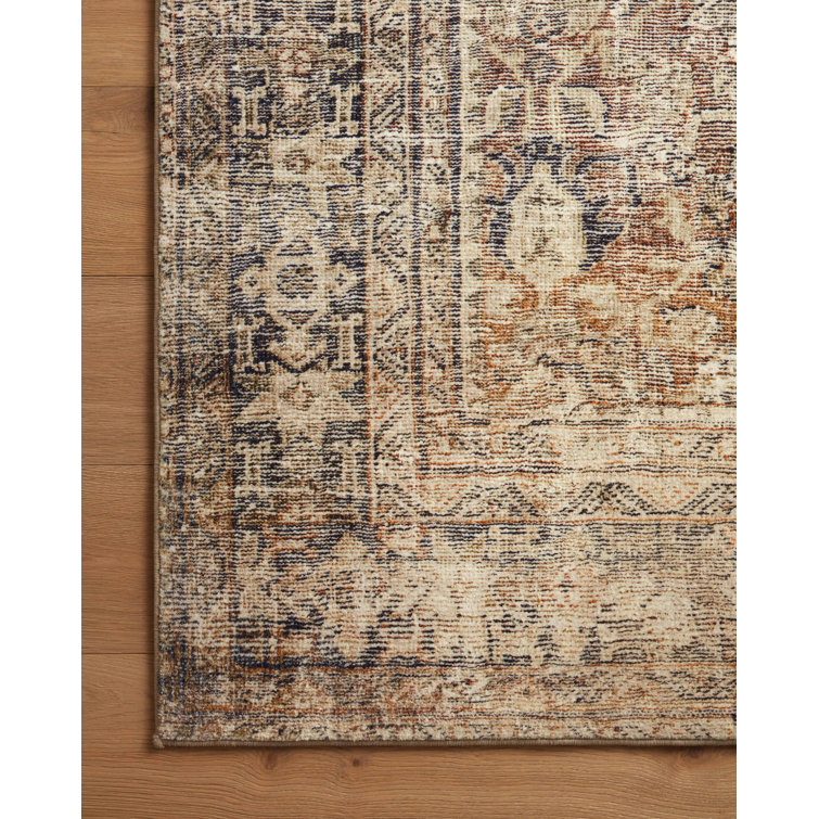 Vintage Sunset Ink Plush Rectangular Area Rug, 2' x 3'6"