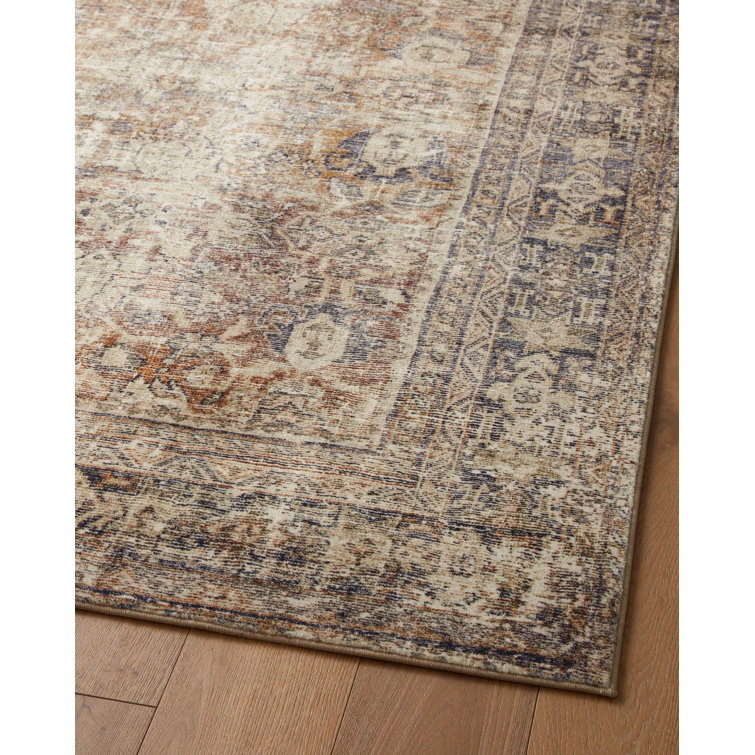 Vintage Sunset Ink Plush Rectangular Area Rug, 2' x 3'6"