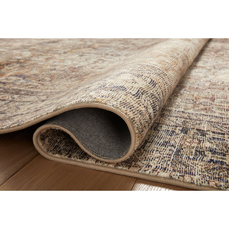 Vintage Sunset Ink Plush Rectangular Area Rug, 2' x 3'6"