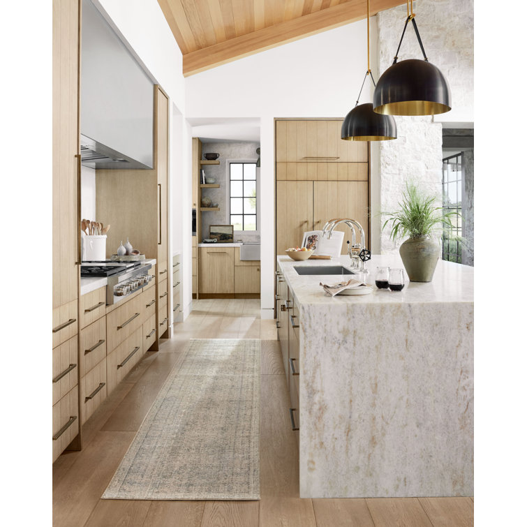 Taupe and Dove Round Wool and Synthetic Area Rug