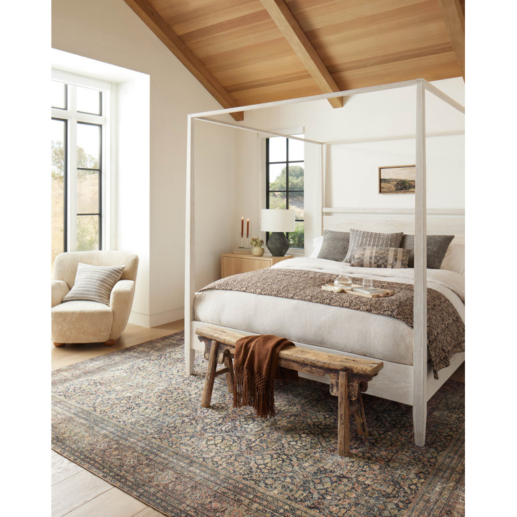 Morgan Denim and Multicolor Wool Area Rug 9'-6" x 13'-6"