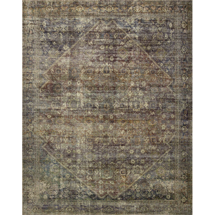 Morgan Spice Multicolor Low Pile Floral Area Rug