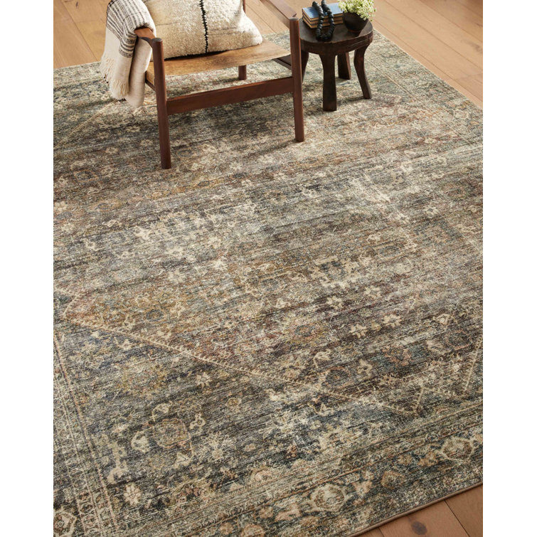Morgan Spice Multicolor Low Pile Floral Area Rug