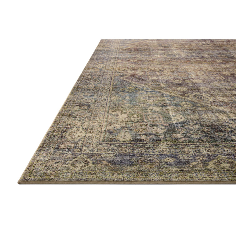 Morgan Spice Multicolor Low Pile Floral Area Rug