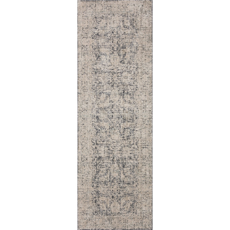 Amber Lewis Charcoal and Beige Wool Area Rug 9'-6" x 13'-1"