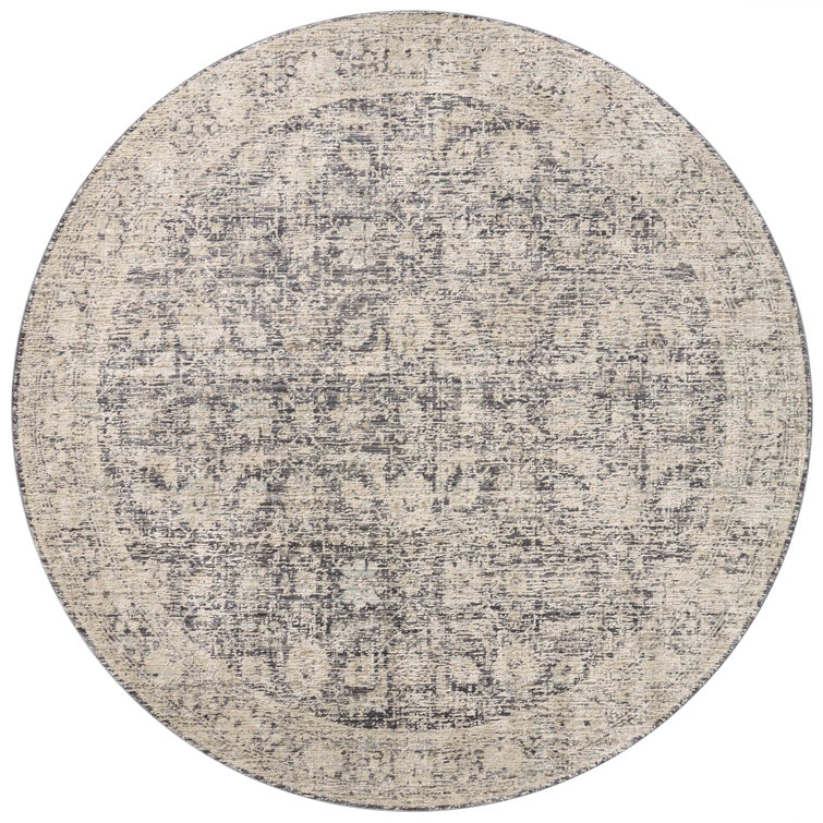 Amber Lewis Charcoal and Beige Wool Area Rug 9'-6" x 13'-1"