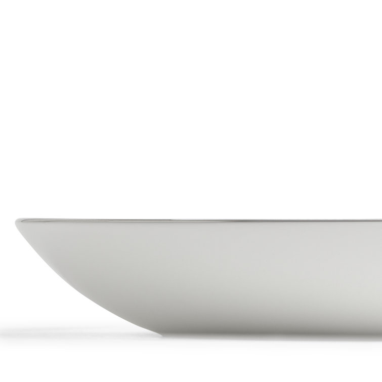 Gio Platinum 9.64" White Ceramic Pasta Bowl