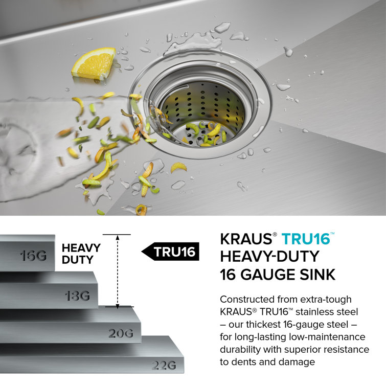 32-Inch Satin Stainless Steel Undermount Kitchen Sink with Accessories