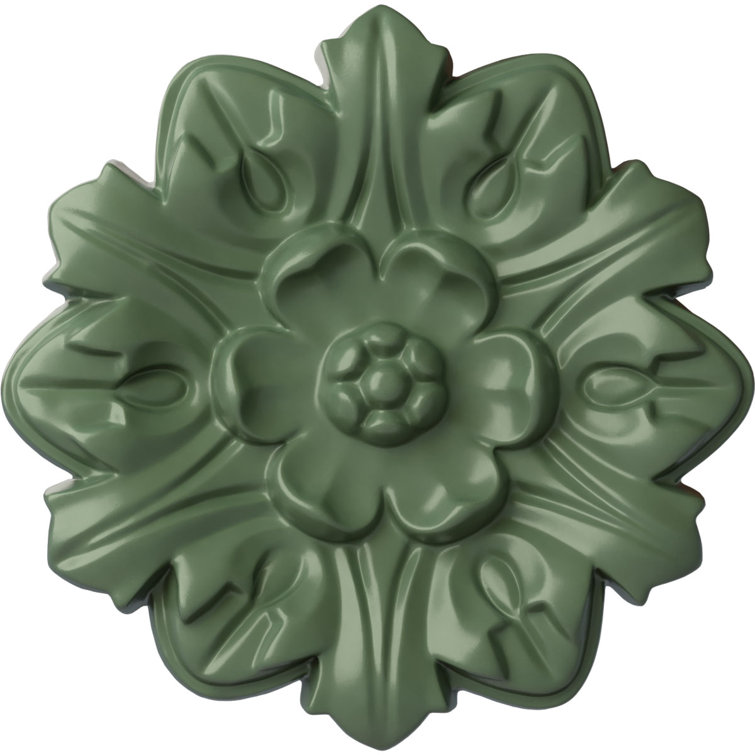 Athenian Green Polyurethane Floral Ceiling Medallion