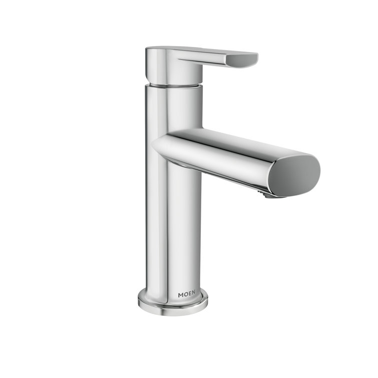 Meena Chrome Single-Handle Bathroom Faucet with Deckplate